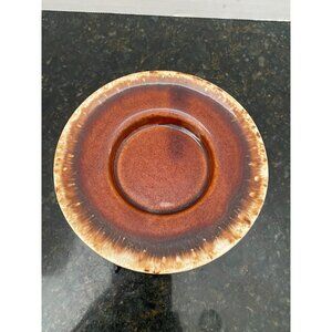 Vintage Hull Brown Drip Saucer - Oven Proof - USA, 5 3/4" W